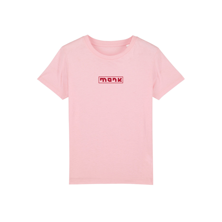 Monk Logo Kinder T-shirt Cotton Pink - Monkshop