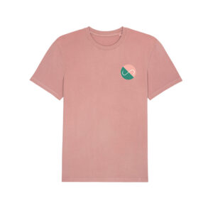 Club Monk X Vleeshaak T-Shirt Vintage Dyed Canyon Pink - Monkshop